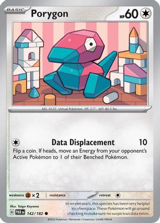 Porygon 142/182 - SV04 Paradox Rift - for just $0.08! 