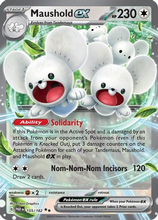 Maushold ex 155/182 - SV04 Paradox Rift Holofoil - for just $0.60! 
