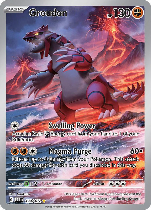 Groudon (199/182) [Scarlet & Violet: Paradox Rift] - for just $29.15! 