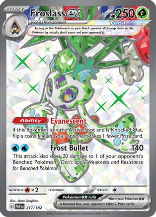 Froslass ex 217/182 - SV04 Paradox Rift Holofoil - for just $0.99! 