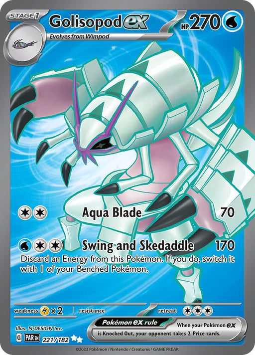 Golisopod ex (221/182) [Scarlet & Violet: Paradox Rift] - for just $0.70! 