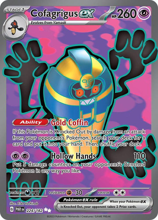 Cofagrigus ex (224/182) [Scarlet & Violet: Paradox Rift] - for just $0.80! 