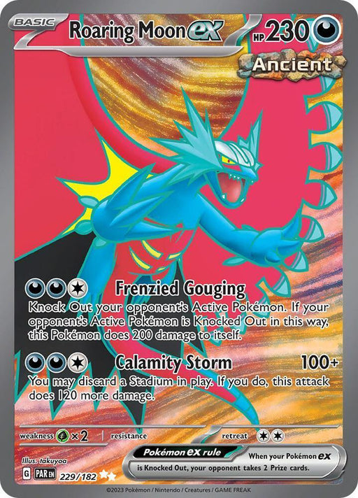 Roaring Moon ex (229/182) [Scarlet & Violet: Paradox Rift] - for just $1.60! 