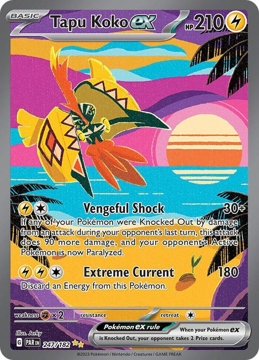 Tapu Koko ex (247/182) [Scarlet & Violet: Paradox Rift] - for just $7.55! 