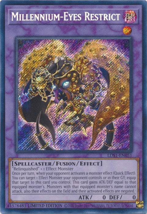 Millennium-Eyes Restrict [LDS1-EN051] Secret Rare - for just $2! 
