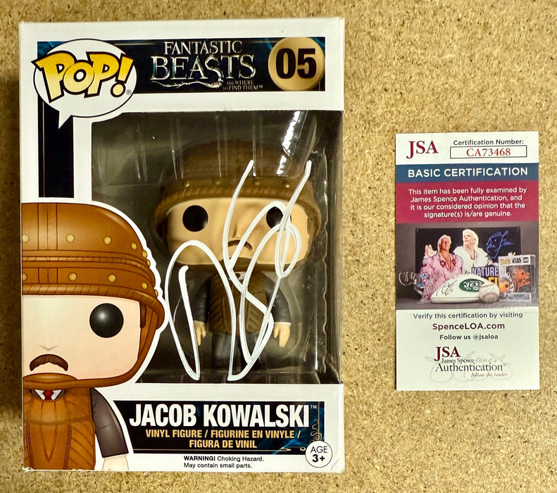 Dan Fogler Signed Fantastic Beasts Jacob Kowalski Funko Pop! #05 With JSA COA - for just $140! 