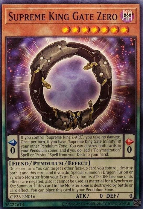 Supreme King Gate Zero [OP23-EN016] Common - for just $0.10! 