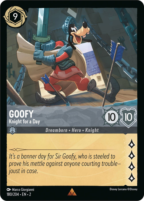 Goofy - Knight for a Day (180/204) - Rise of the Floodborn - for just $0.09! 