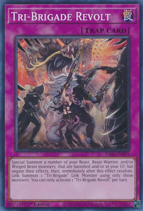 Tri-Brigade Revolt [RA01-EN079] Super Rare - for just $0.10! 