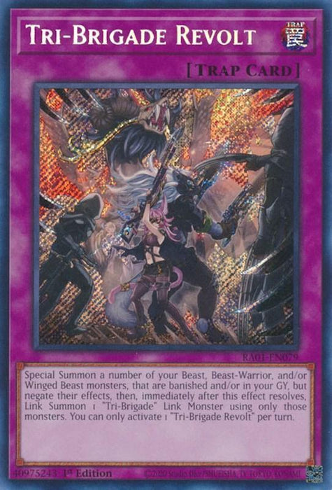 Tri-Brigade Revolt [RA01-EN079] Secret Rare - for just $0.10! 