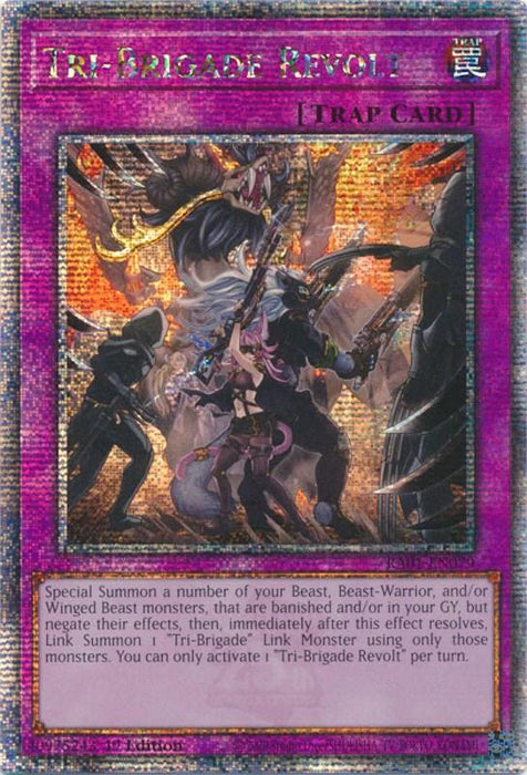 Tri-Brigade Revolt [RA01-EN079] Quarter Century Secret Rare - for just $1! 