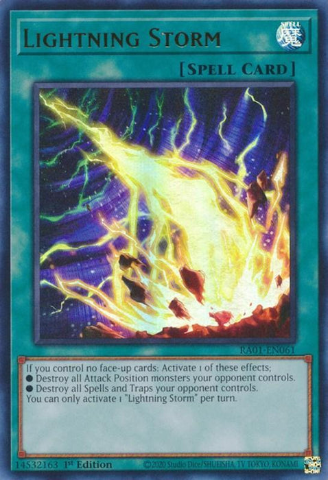 Lightning Storm [RA01-EN061] Ultra Rare - for just $0.60! 