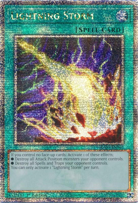 Lightning Storm [RA01-EN061] Quarter Century Secret Rare - for just $11.05! 