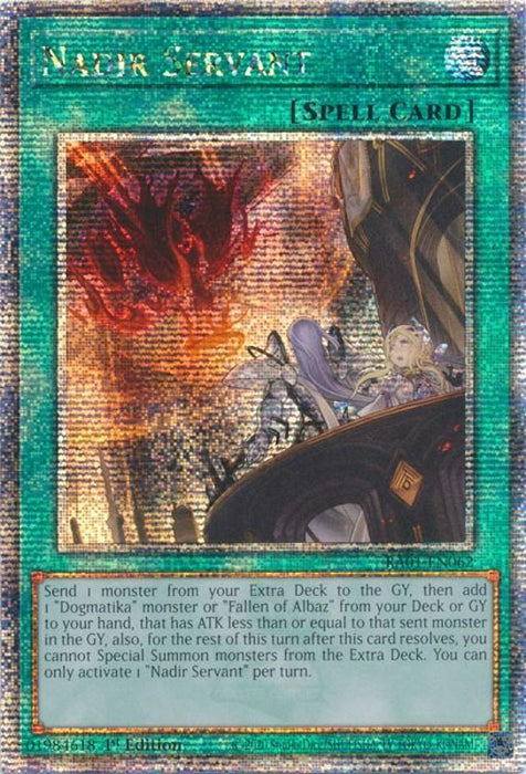 Nadir Servant [RA01-EN062] Quarter Century Secret Rare - for just $13.40! 