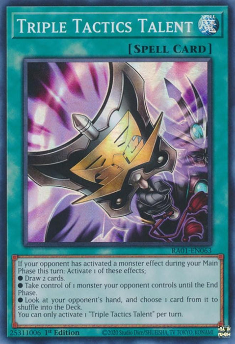 Triple Tactics Talent [RA01-EN063] Super Rare - for just $0.50! 