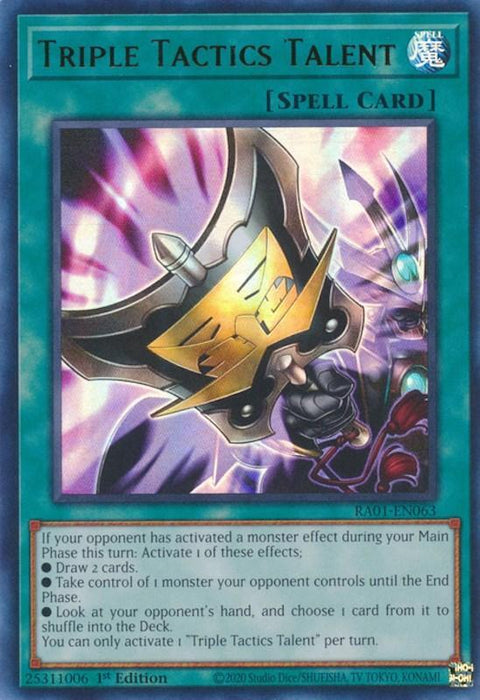 Triple Tactics Talent [RA01-EN063] Ultra Rare - for just $0.55! 