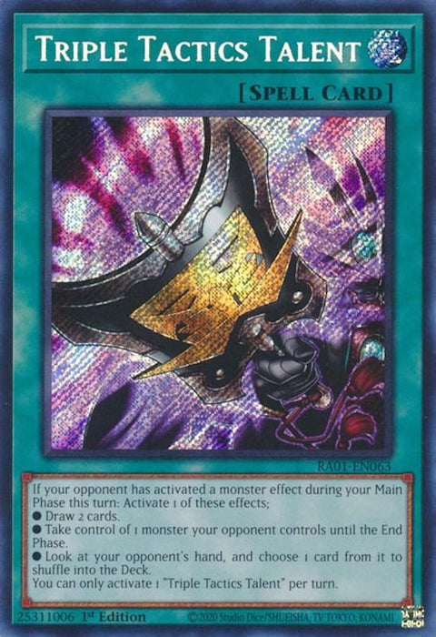 Triple Tactics Talent [RA01-EN063] Secret Rare - for just $1.60! 