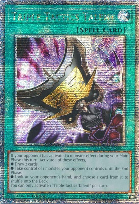 Triple Tactics Talent [RA01-EN063] Quarter Century Secret Rare - for just $13.50! 