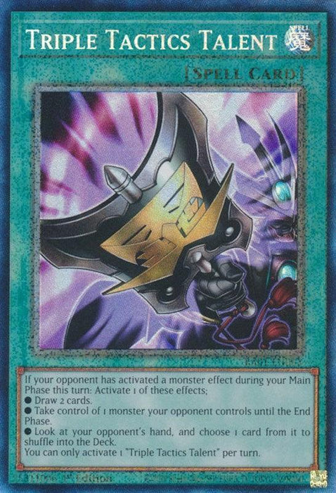 Triple Tactics Talent [RA01-EN063] Prismatic Collector's Rare - for just $1.30! 