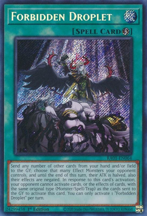 Forbidden Droplet [RA01-EN064] Secret Rare - for just $3.80! 