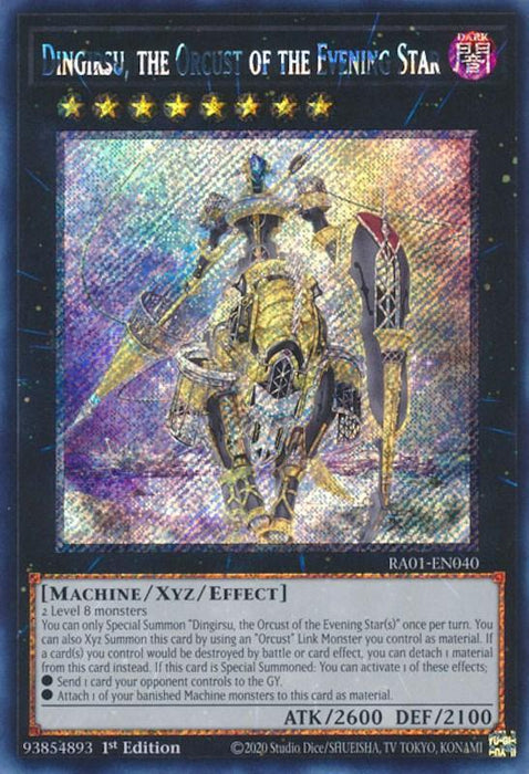 Dingirsu, the Orcust of the Evening Star [RA01-EN040] Platinum Secret Rare - for just $0.65! 