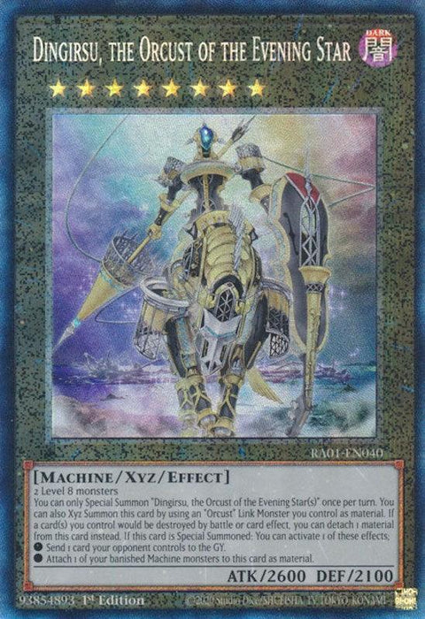 Dingirsu, the Orcust of the Evening Star [RA01-EN040] Prismatic Collector's Rare - for just $0.40! 