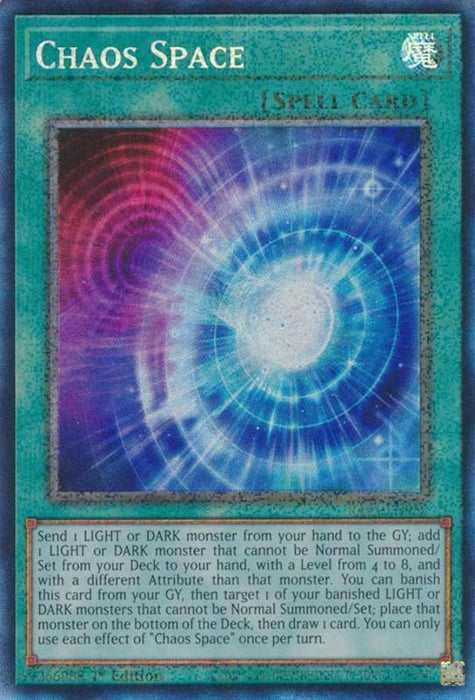 Chaos Space [RA01-EN065] Prismatic Collector's Rare - for just $0.15! 