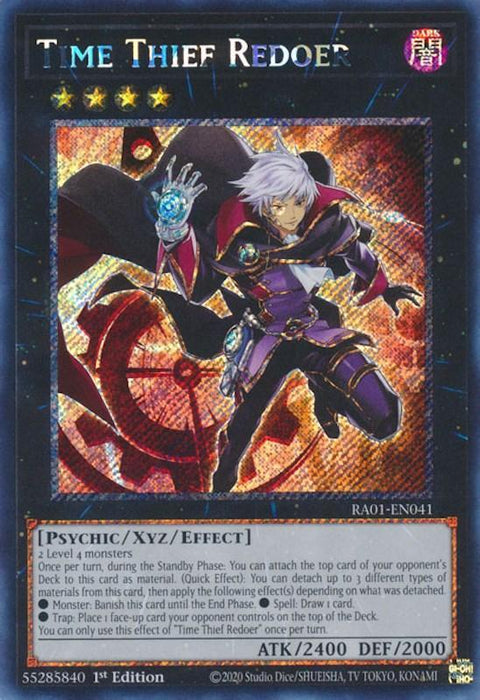 Time Thief Redoer [RA01-EN041] Platinum Secret Rare - for just $0.25! 