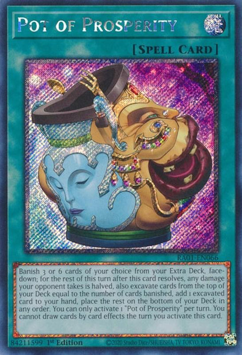 Pot of Prosperity [RA01-EN066] Platinum Secret Rare - for just $1.20! 