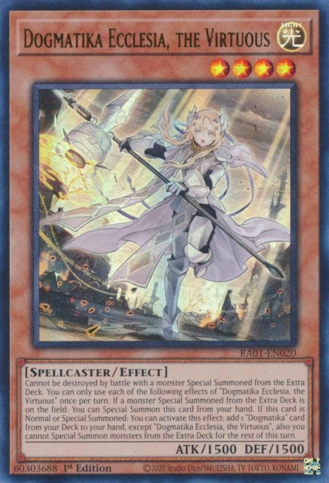 Dogmatika Ecclesia, the Virtuous [RA01-EN020] Ultra Rare - for just $0.10! 