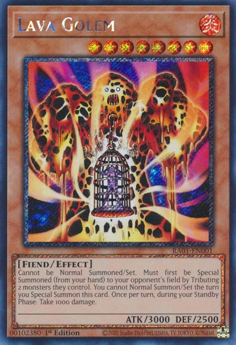 Lava Golem [RA01-EN001] Platinum Secret Rare - for just $2.30! 