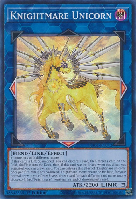 Knightmare Unicorn [RA01-EN043] Super Rare - for just $0.10! 