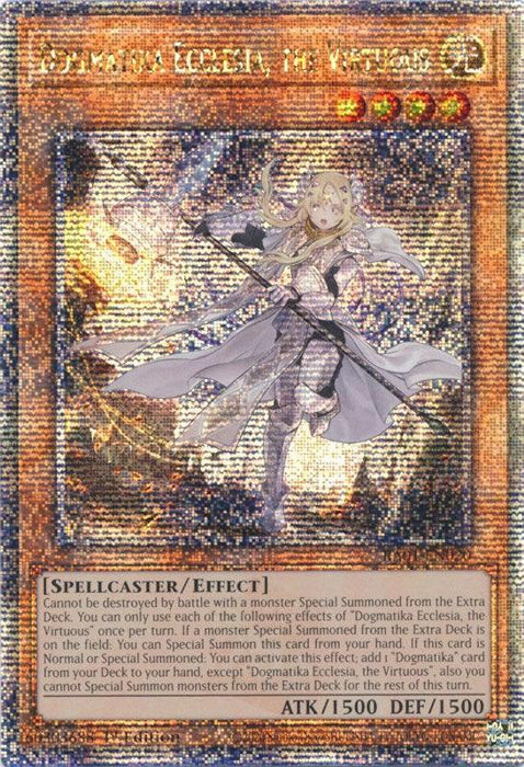 Dogmatika Ecclesia, the Virtuous [RA01-EN020] Quarter Century Secret Rare - for just $4.45! 