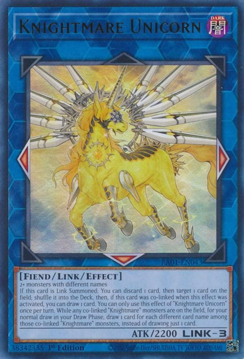 Knightmare Unicorn [RA01-EN043] Ultra Rare - for just $0.10! 