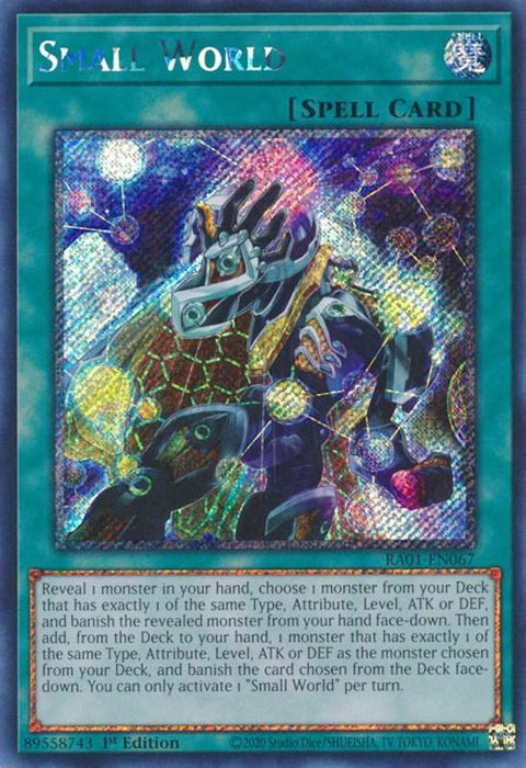 Small World [RA01-EN067] Platinum Secret Rare - for just $0.45! 