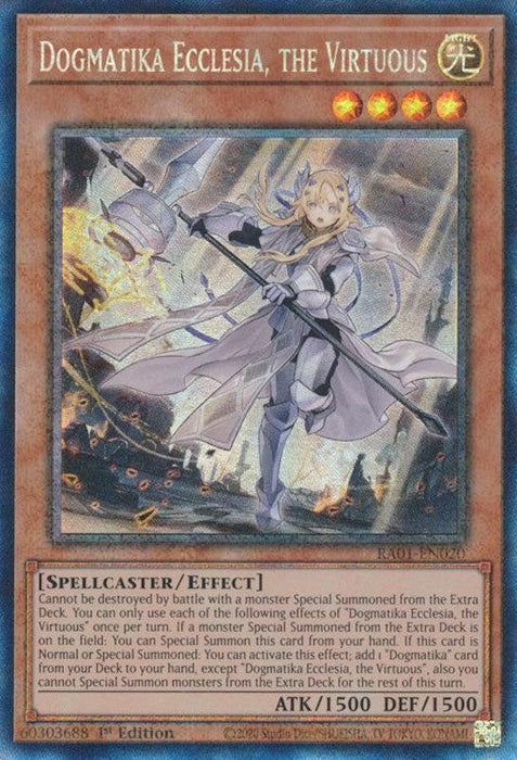 Dogmatika Ecclesia, the Virtuous [RA01-EN020] Prismatic Collector's Rare - for just $0.40! 