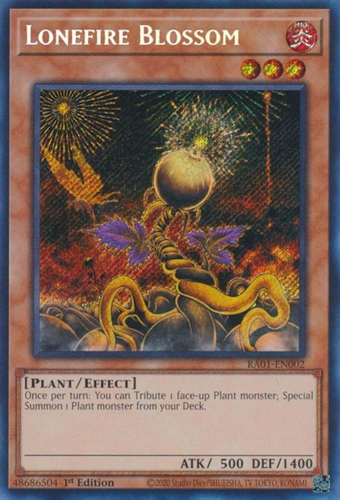 Lonefire Blossom [RA01-EN002] Secret Rare - for just $0.20! 
