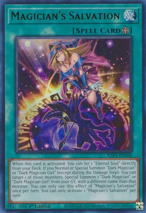Magician's Salvation [RA01-EN068] Ultra Rare - for just $0.15! 