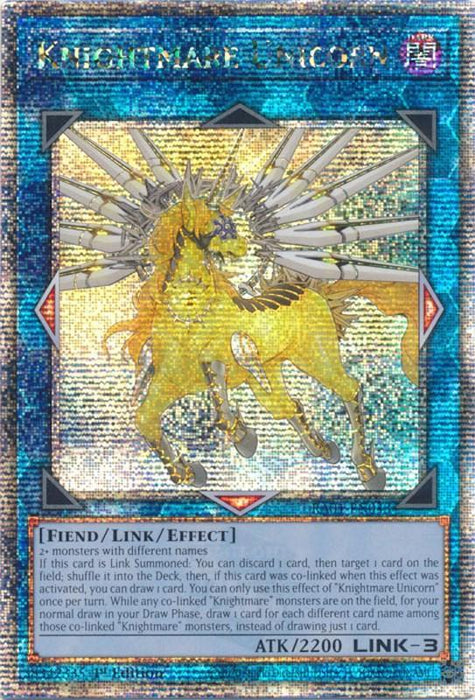 Knightmare Unicorn [RA01-EN043] Quarter Century Secret Rare - for just $0.85! 