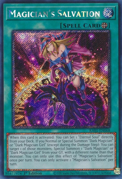 Magician's Salvation [RA01-EN068] Platinum Secret Rare - for just $0.80! 