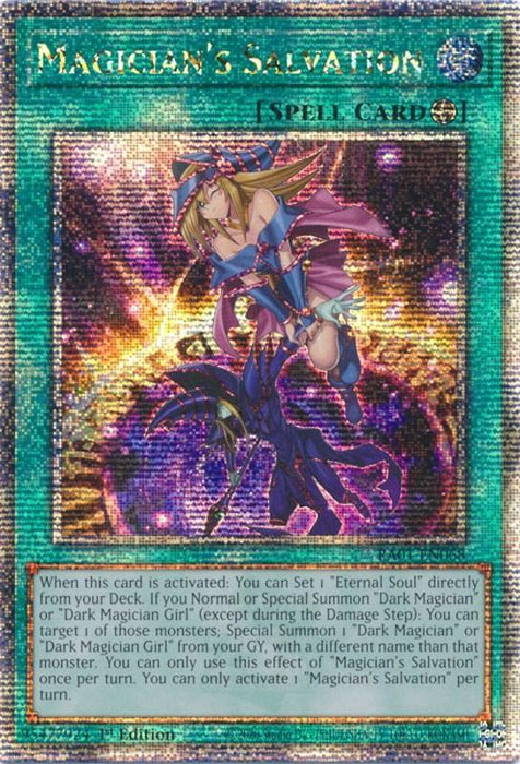 Magician's Salvation [RA01-EN068] Quarter Century Secret Rare - for just $3.40! 