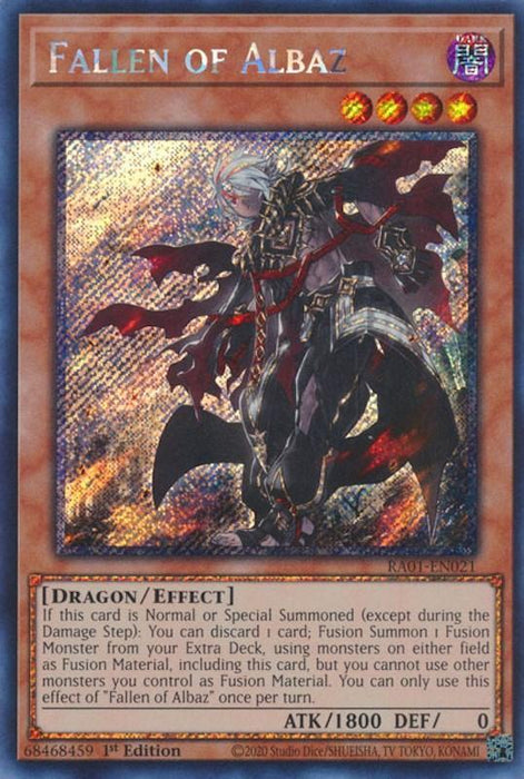 Fallen of Albaz [RA01-EN021] Platinum Secret Rare - for just $1.75! 