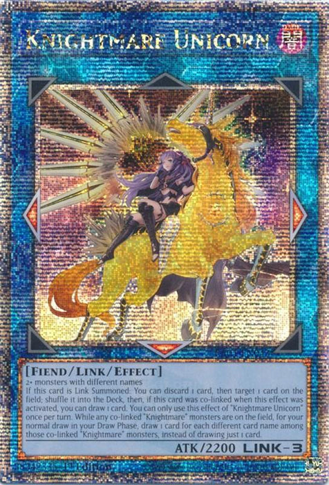 Knightmare Unicorn (Alternate Art) [RA01-EN043] Quarter Century Secret Rare - for just $1.45! 