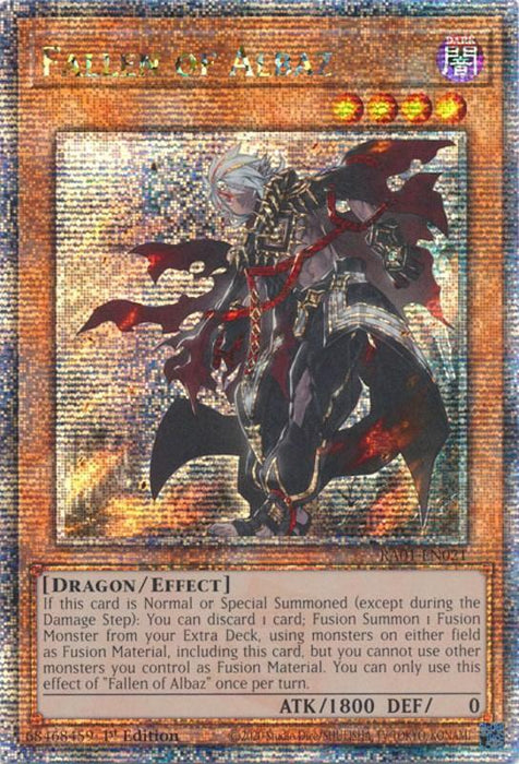 Fallen of Albaz [RA01-EN021] Quarter Century Secret Rare - for just $5.95! 