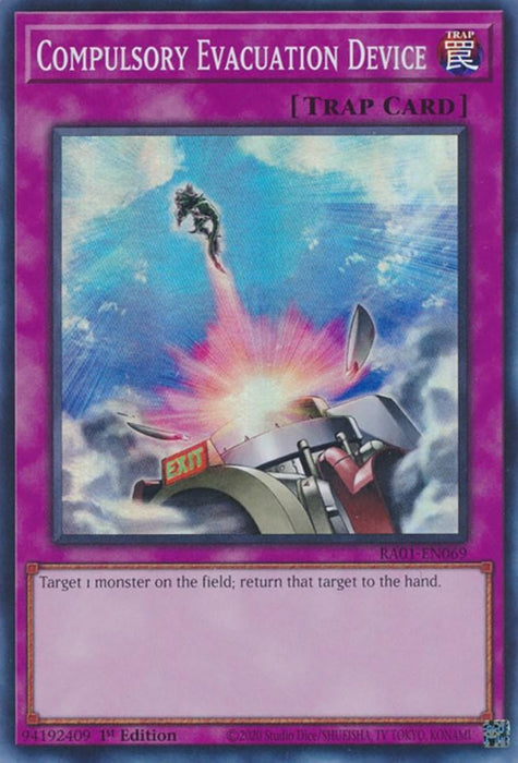 Compulsory Evacuation Device [RA01-EN069] Super Rare - for just $0.10! 