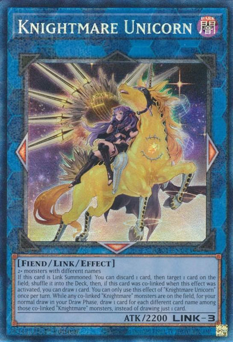 Knightmare Unicorn (Alternate Art) [RA01-EN043] Prismatic Collector's Rare - for just $0.25! 