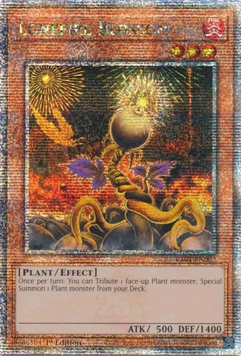 Lonefire Blossom [RA01-EN002] Quarter Century Secret Rare - for just $3.55! 