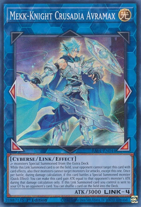 Mekk-Knight Crusadia Avramax [RA01-EN044] Super Rare - for just $0.10! 