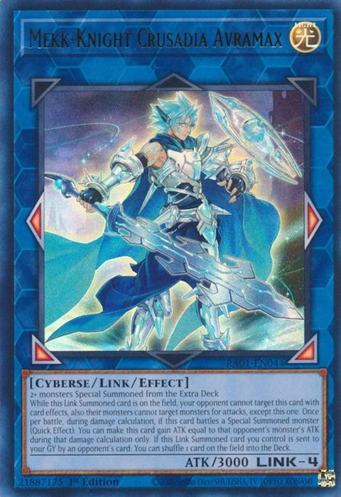Mekk-Knight Crusadia Avramax [RA01-EN044] Ultra Rare - for just $0.10! 
