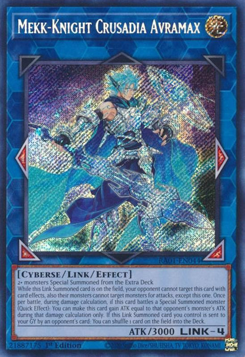 Mekk-Knight Crusadia Avramax [RA01-EN044] Secret Rare - for just $0.10! 
